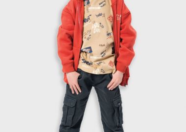 Παντελόνι κάργκο για αγόρι | ΑΝΘΡΑΚΙ - Energiers - 